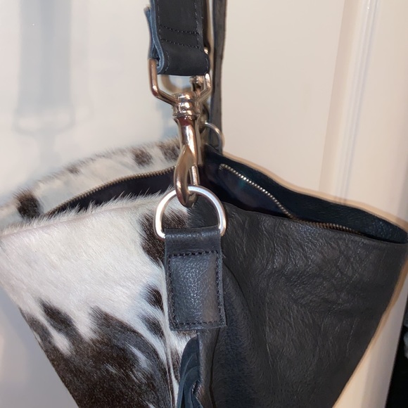 Saddle Road Co. Cowhide & Leather Bag with Fringe. - Picture 8 of 8